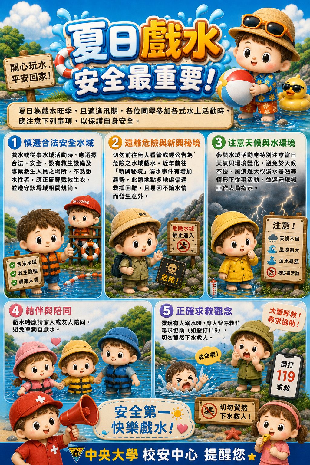 水域安全與救溺之宣導